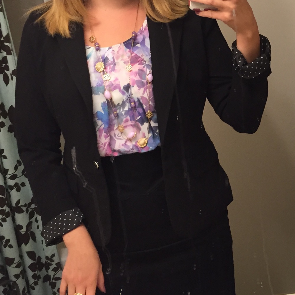 NY & Co blazer with roll up sleeves